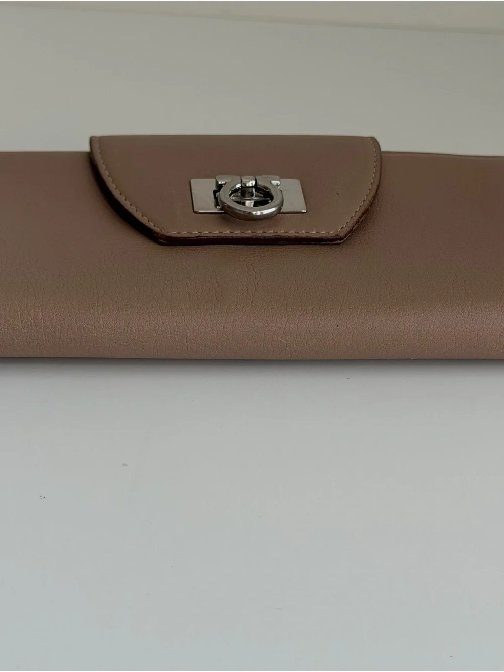 Authentic Salvatore Ferragamo Gancini Continental Leather Wallet